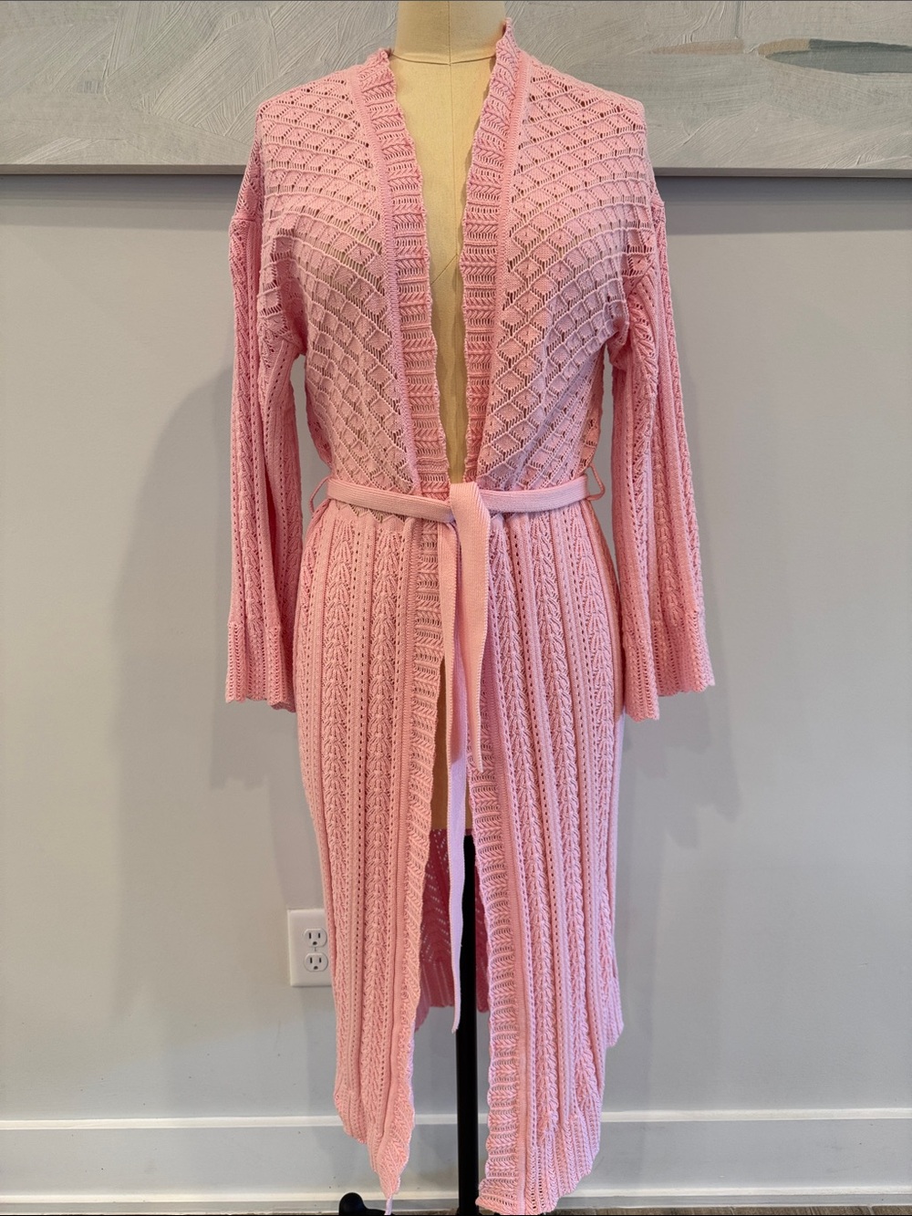 Arnhem Organic Cotton feminine pink duster - size M/L- LIKE NEW CONDITION